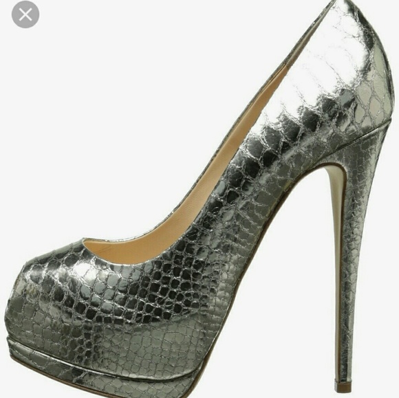 Giuseppe Zanotti Silver- Sharon Heels - Picture 1 of 4